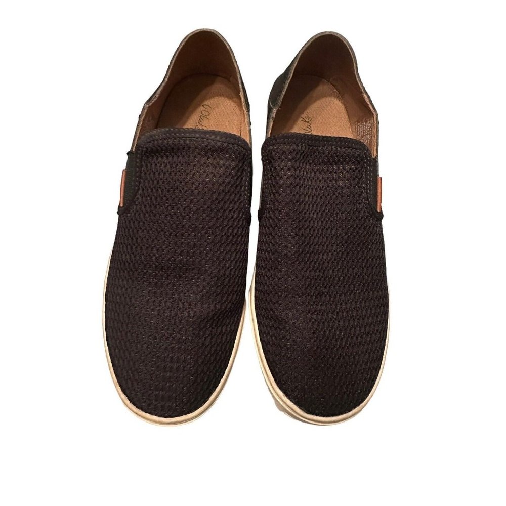 Olukai Pehuea Women’s‎ Slip On Sneakers Black Sz 10 Great Condition #S48-8